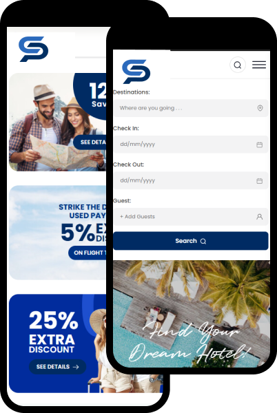 Travel Booking Script Mobile Demo