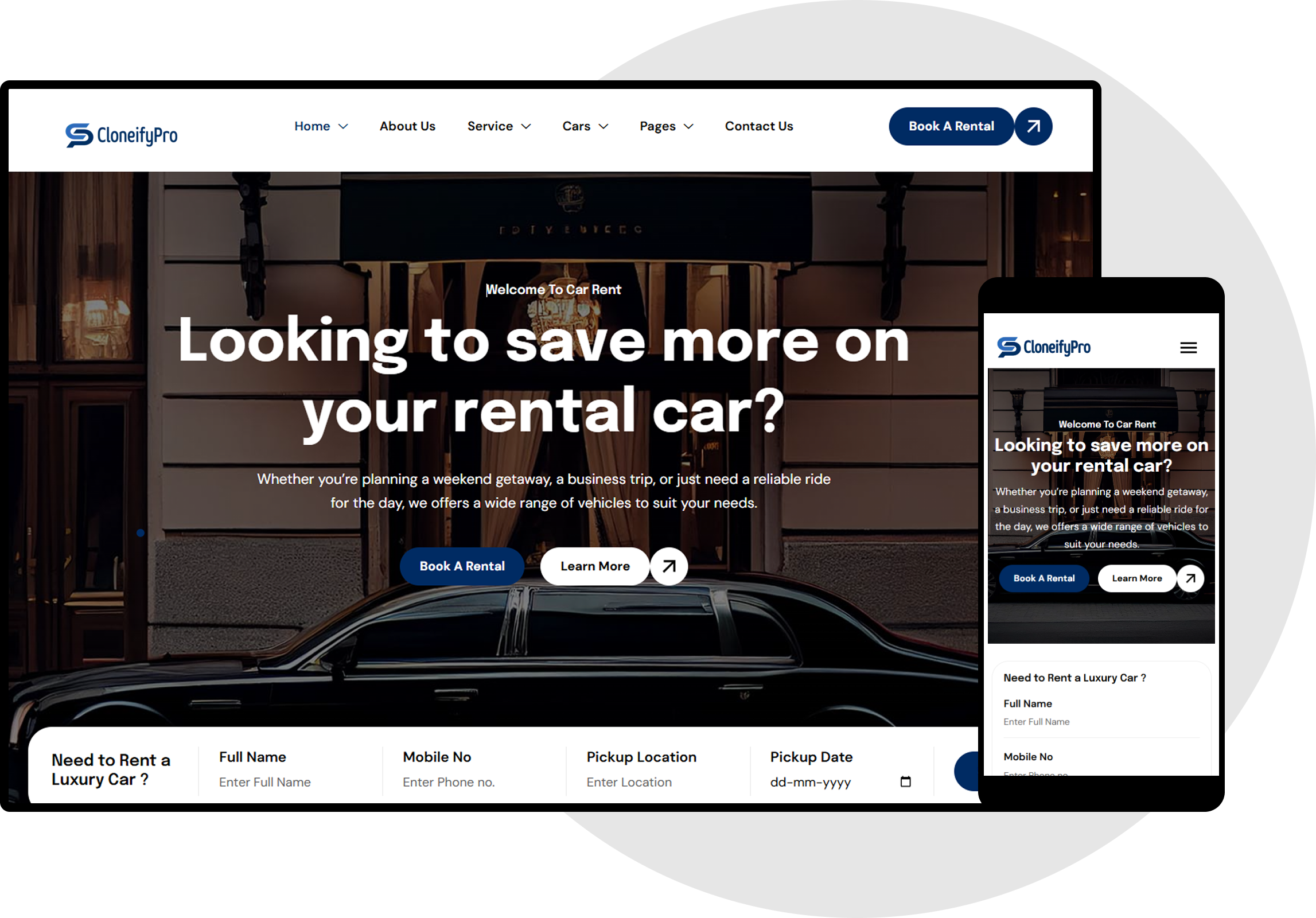 Turo Clone Script Web Demo